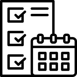 Project planning checklist icon